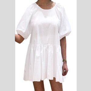 New Hill House Francesca 100% Cotton Tunic Top Dress White XS